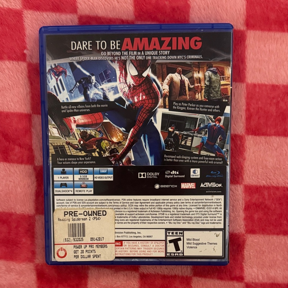 The Amazing Spider-Man for PS4 - Like New (With Case) - Picture 3 of 3
